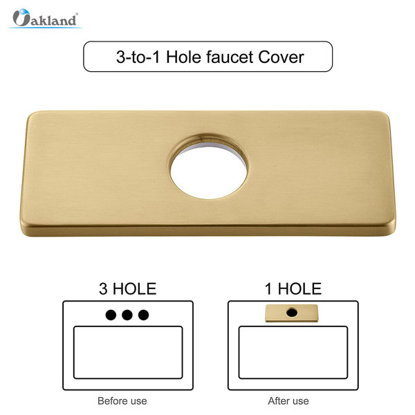 OAKLAND Bathroom Faucet Hole Cover Deck Plate & Reviews Wayfair